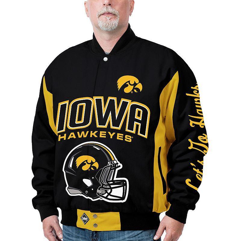 Mens Iowa Hawkeyes Top Dog Twill Jacket Product Image