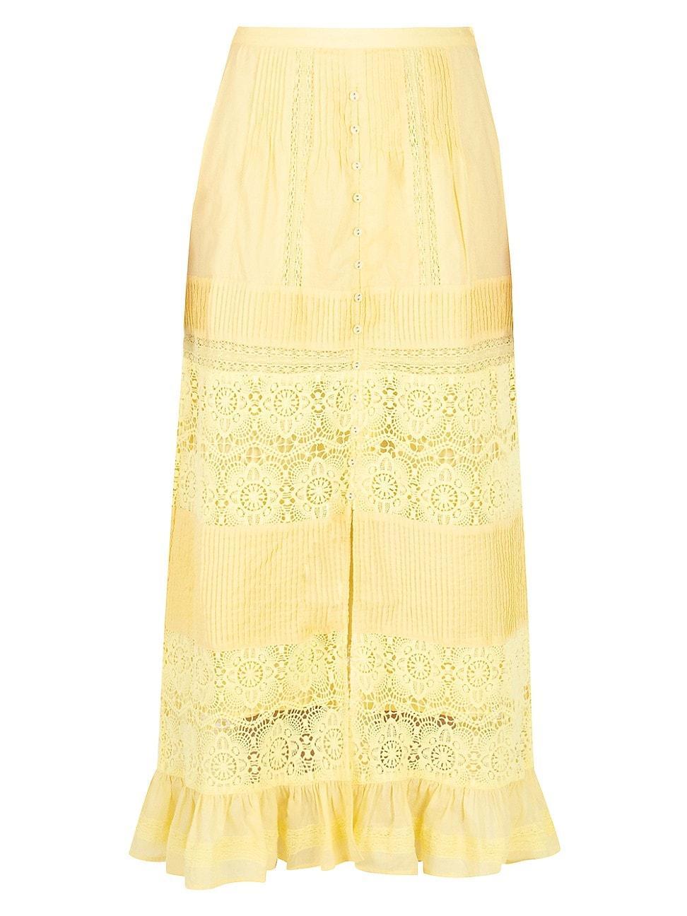 Womens Marina Cotton Voile Maxi Skirt Product Image