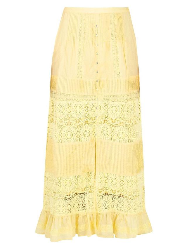 Womens Lovina Marina Cotton Voile Maxi Skirt Product Image