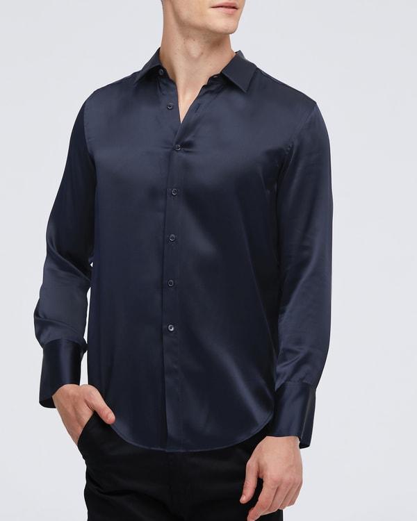 Mulberry Silk Basic Mens Shirt Product Image