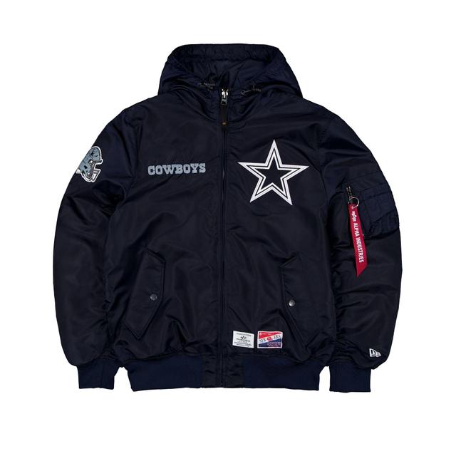 Alpha Industries x Dallas Cowboys L-2B Hooded Bomber Jacket Male Product Image