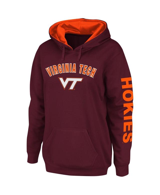 Womens Colosseum Maroon Virginia Tech Hokies Loud and Proud Pullover Hoodie Product Image