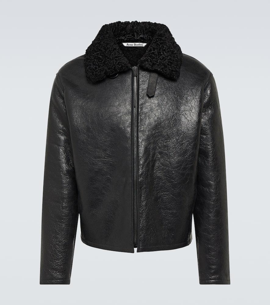 Shearling Jacket In Black Product Image