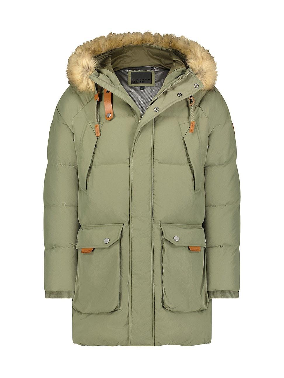 Mens Korsun Faux Fur-Trim Down Parka Product Image