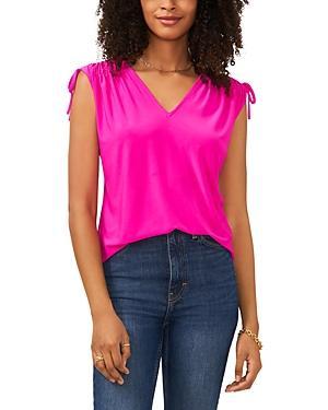 Vince Camuto Smocked Sleeveless Blouse Product Image