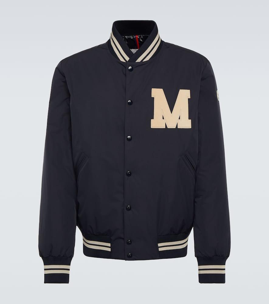 MONCLER Lateltin Varsity Jacket In Dark Blue Product Image