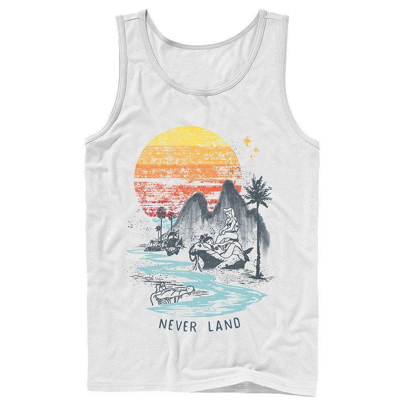 Mens Disney Peter Pan Mermaids In Never Land Tank Top Product Image