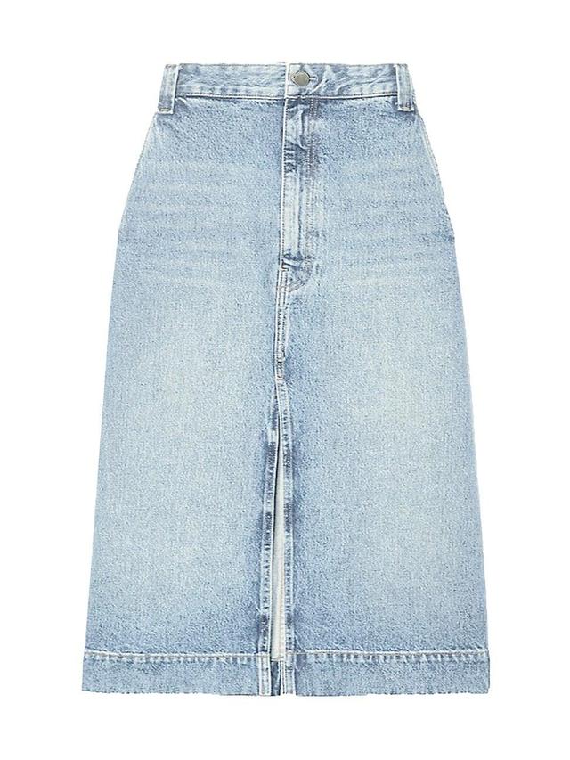 Womens Alma A-Line Denim Skirt Product Image