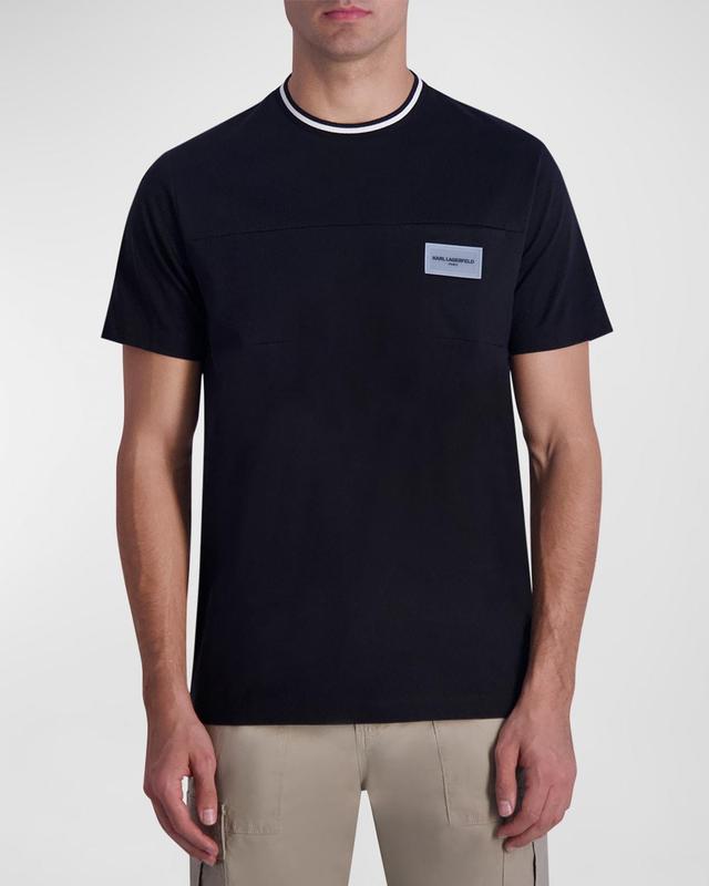 Mens Contrast-Collar T-Shirt Product Image