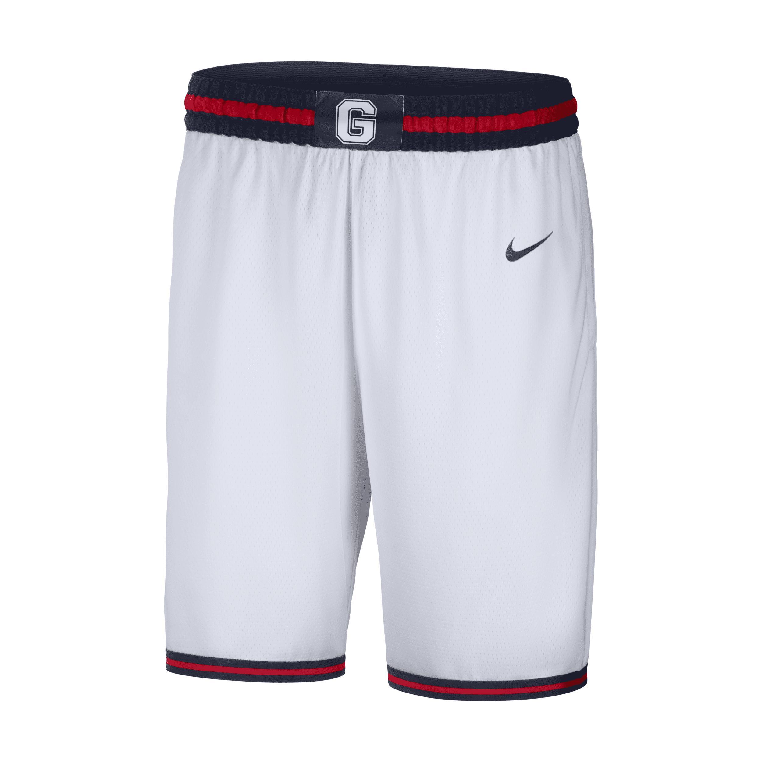 Mens Nike White Gonzaga Bulldogs Limited Basketball Performance Shorts Product Image