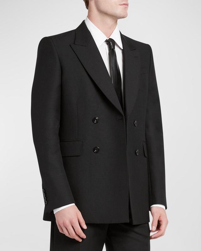Mens Wool Double-Breasted Sport Jacket Product Image