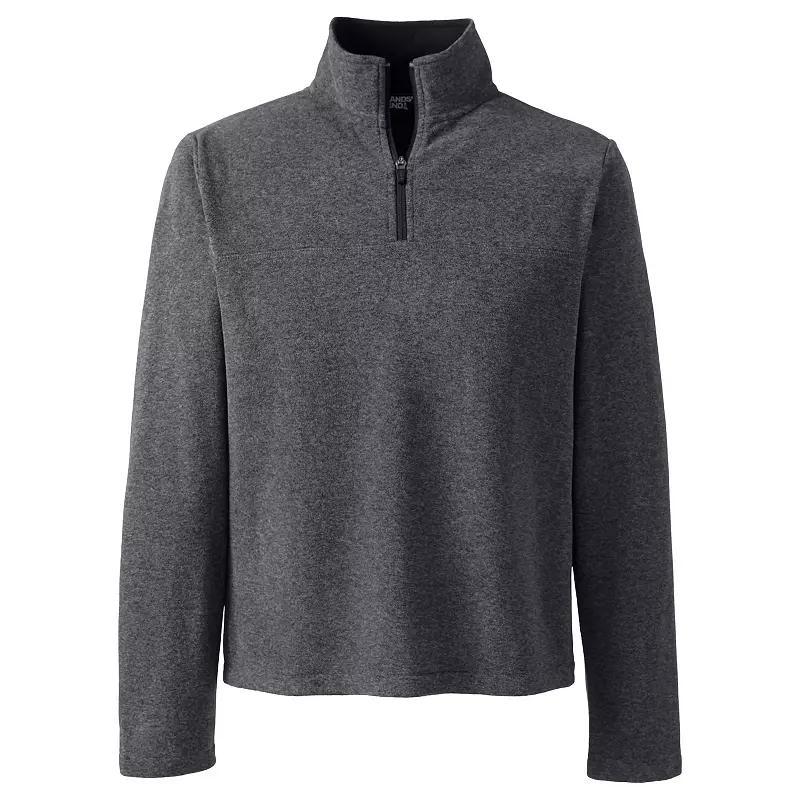 Mens Lands End Fleece Quarter-Zip Pullover Oxford Product Image