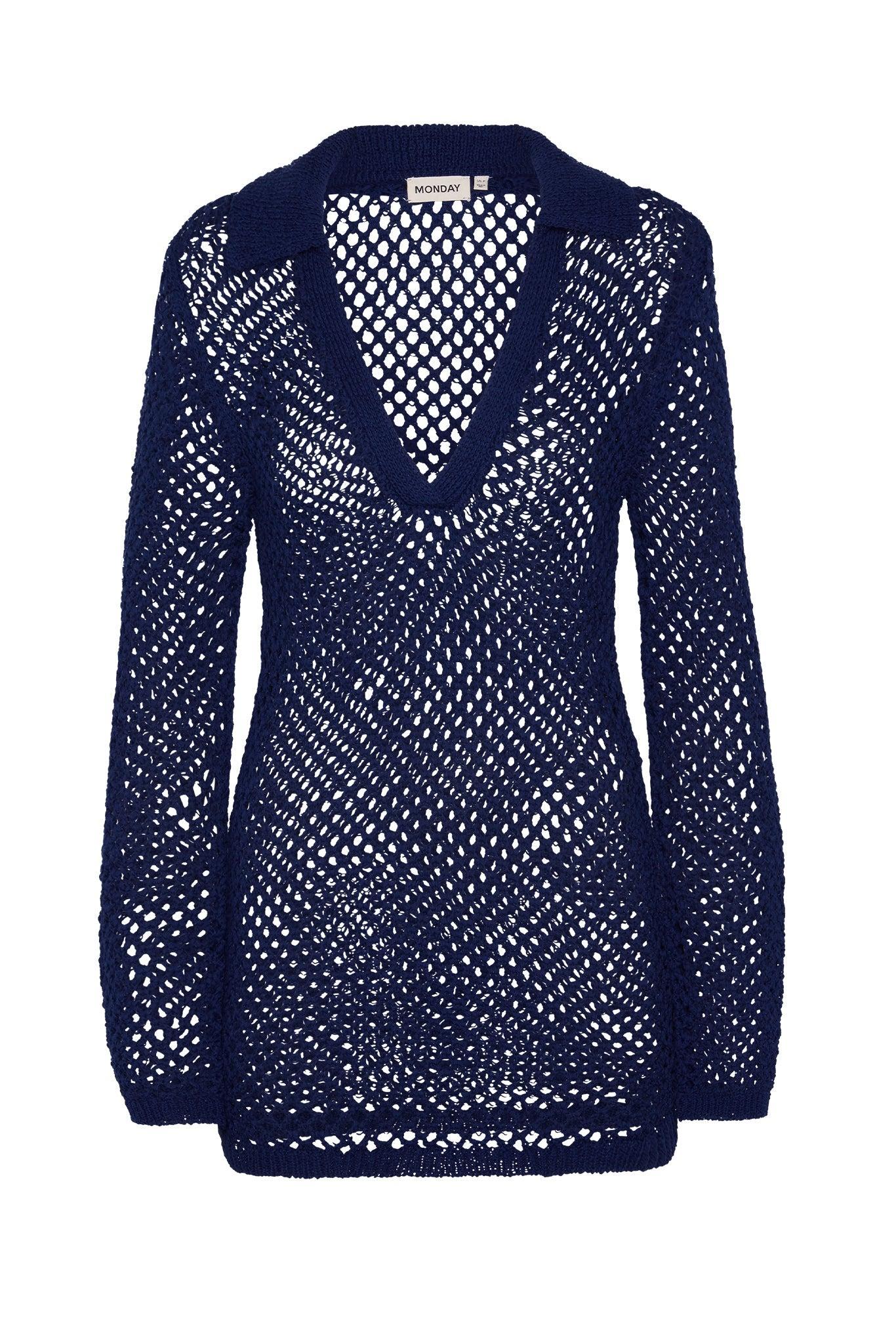 Newport Dress - Midnight Crochet Product Image