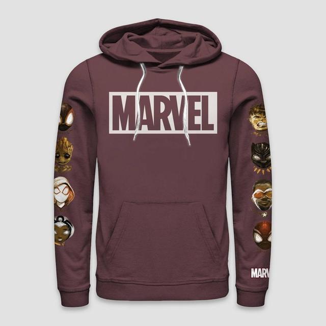 Mens Marvel Nikkolas Smith Graphic Pullover Sweatshirt - Maroon Product Image