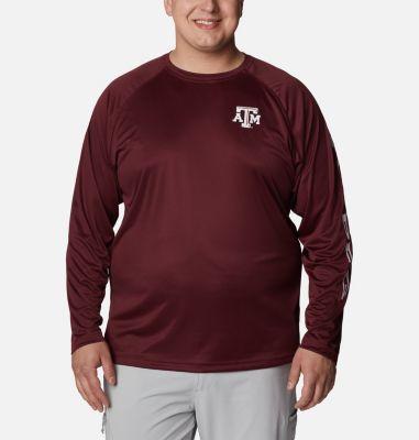 Columbia Men's Collegiate PFG Terminal Tackle Long Sleeve Shirt - Big - Texas A&M- Product Image