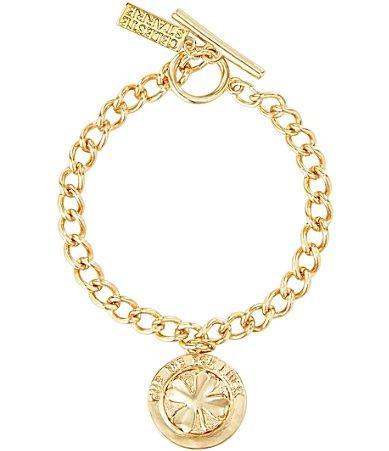 Celeste Starre Lucky Clover Charm Line Bracelet Product Image