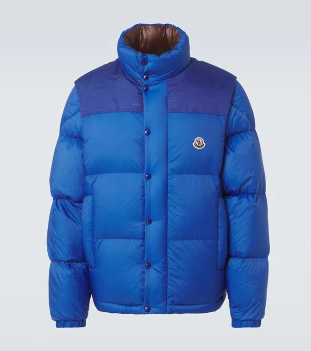 Down Jacket In Bluette/brown Product Image