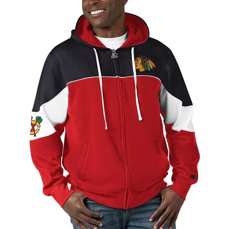 Mens Starter Kelly Green/Black Dallas Stars Power Forward Full-Zip Hoodie Product Image