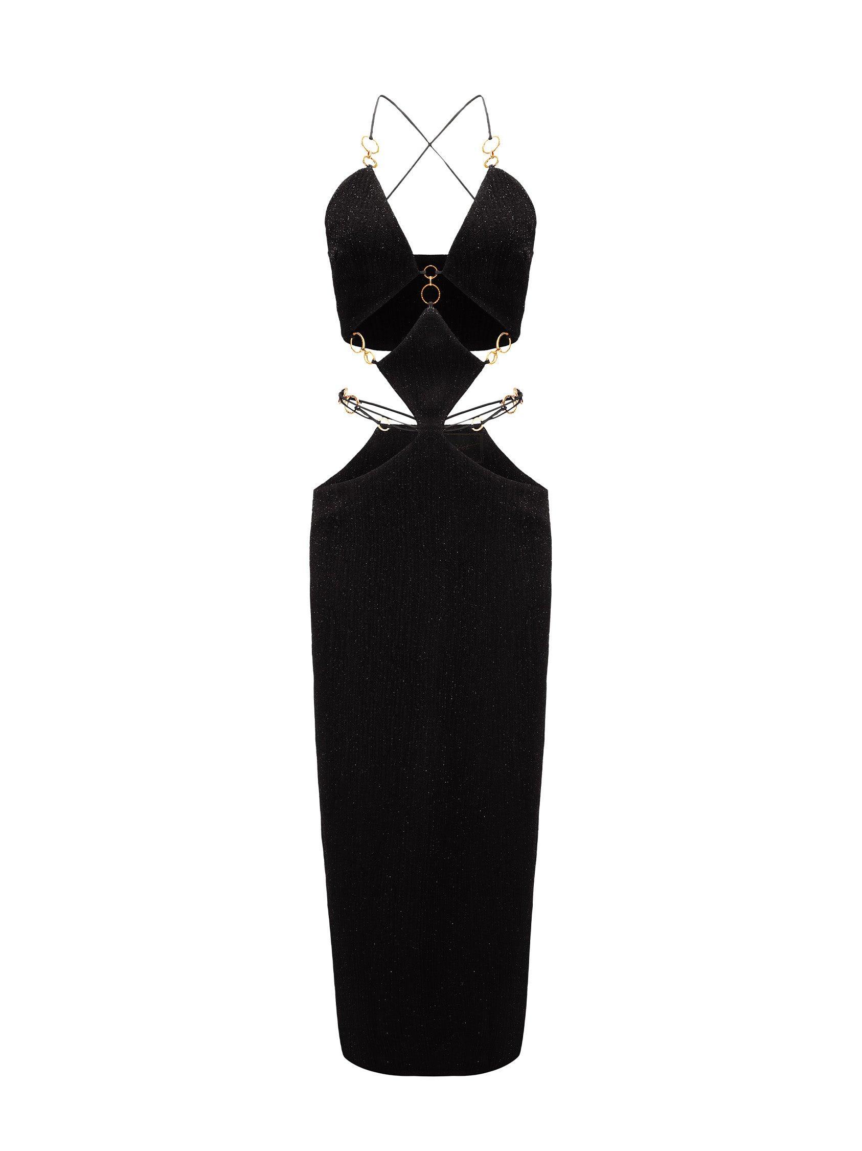 Omaira Dress (Black) Product Image