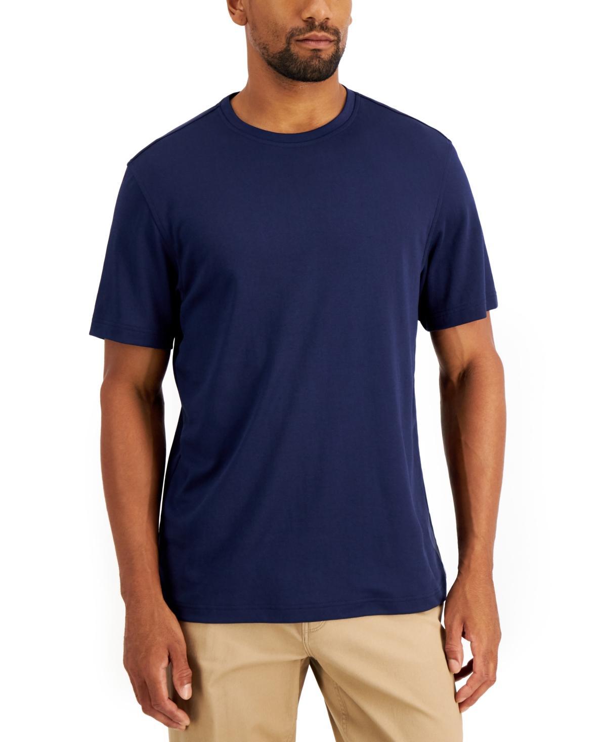 Alfani Mens Solid Supima Blend Crewneck T-Shirt, Created for Macys Product Image