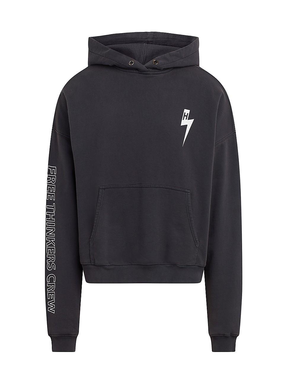 Mens Cropped French Terry Hoodie Product Image