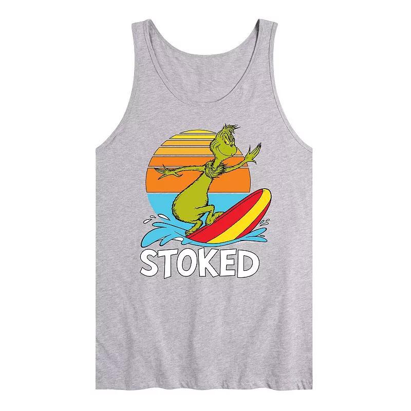 Mens Dr. Seuss The Grinch Stoked Graphic Tank Top Product Image