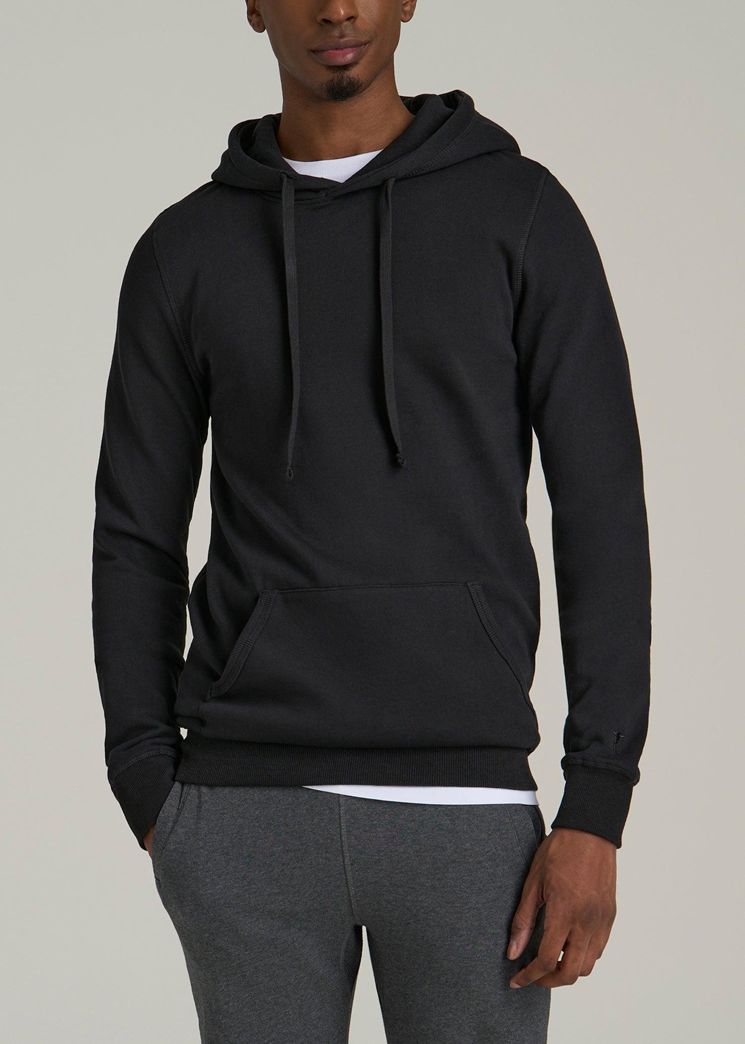 Wearever 2.0 Fleece Hoodie for Tall Men in Black Product Image