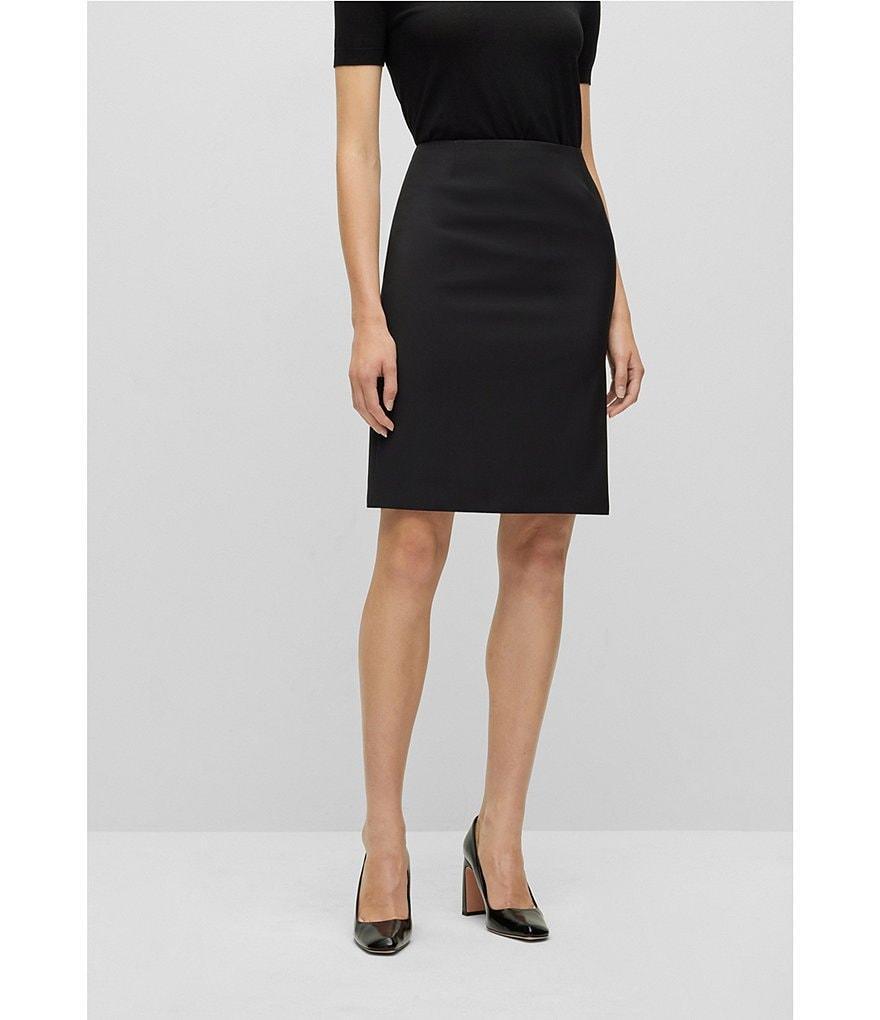 BOSS by Hugo Boss Vileah Virgin Wool Coordinating Pencil Skirt product image