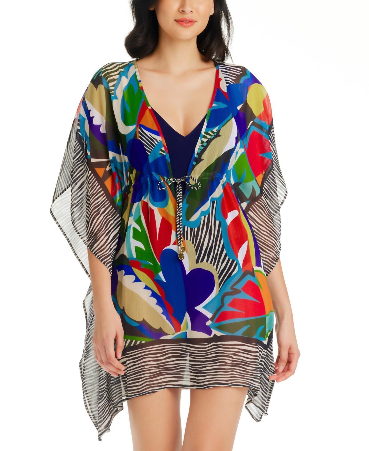 Bleu by Rod Beattie Womens The Mix Chiffon Caftan Cover-Up Product Image