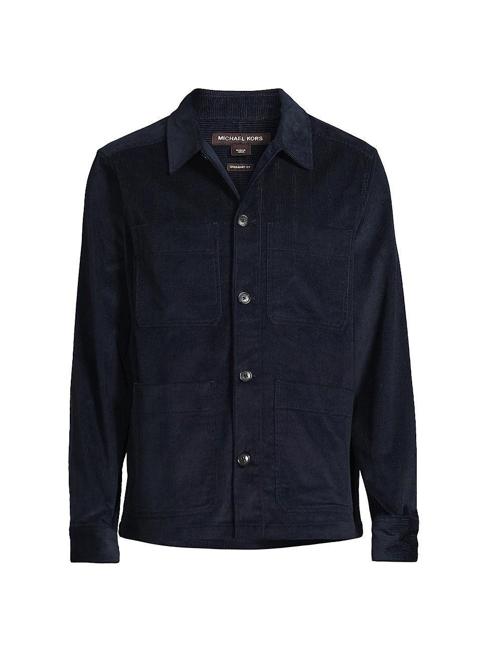 Mens Cotton Corduroy Shirt Jacket Product Image