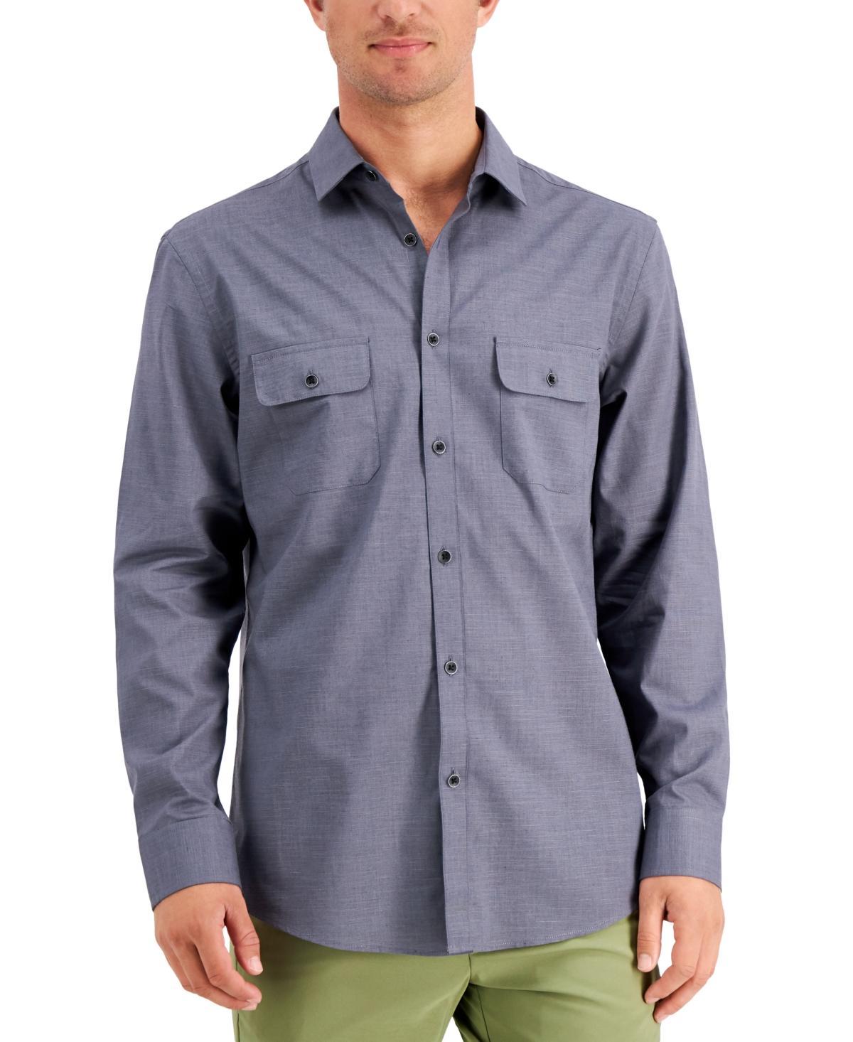 Alfani Mens Regular-Fit Solid Shirt, Created for Macys Product Image