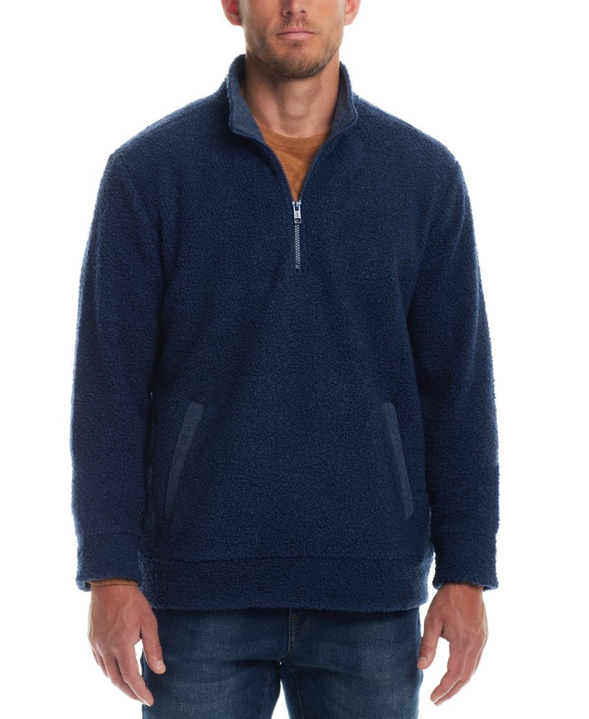 Weatherproof Vintage Mens Teddy Quarter Zip Long Sleeve Sweater Product Image