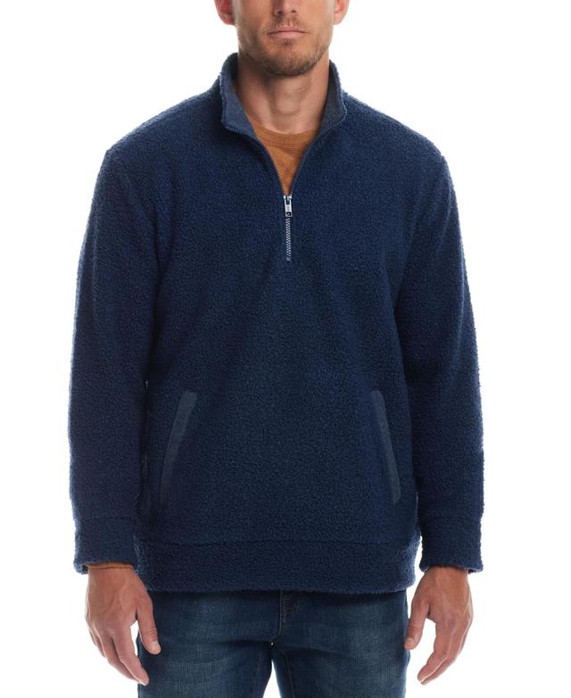 Weatherproof Vintage Mens Teddy Quarter Zip Long Sleeve Sweater Product Image