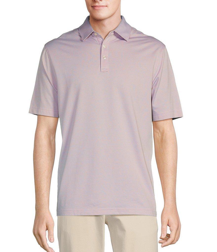 Roundtree & Yorke TravelSmart Short Sleeve Solid Jacquard Polo Shirt Product Image