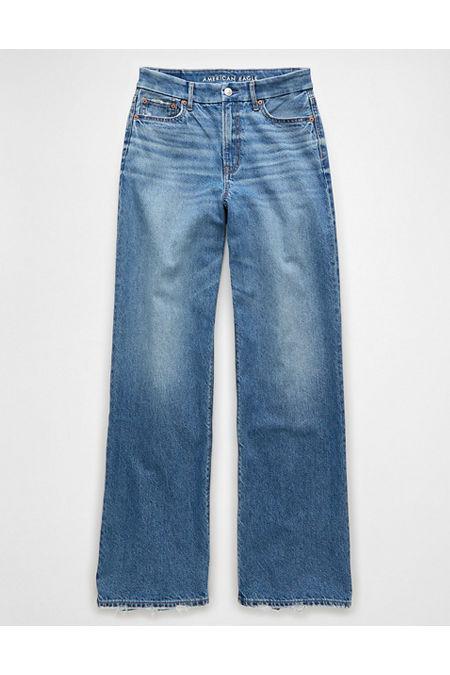 AE Strigid Curvy Super High-Waisted Baggy Straight Jean Women's Product Image