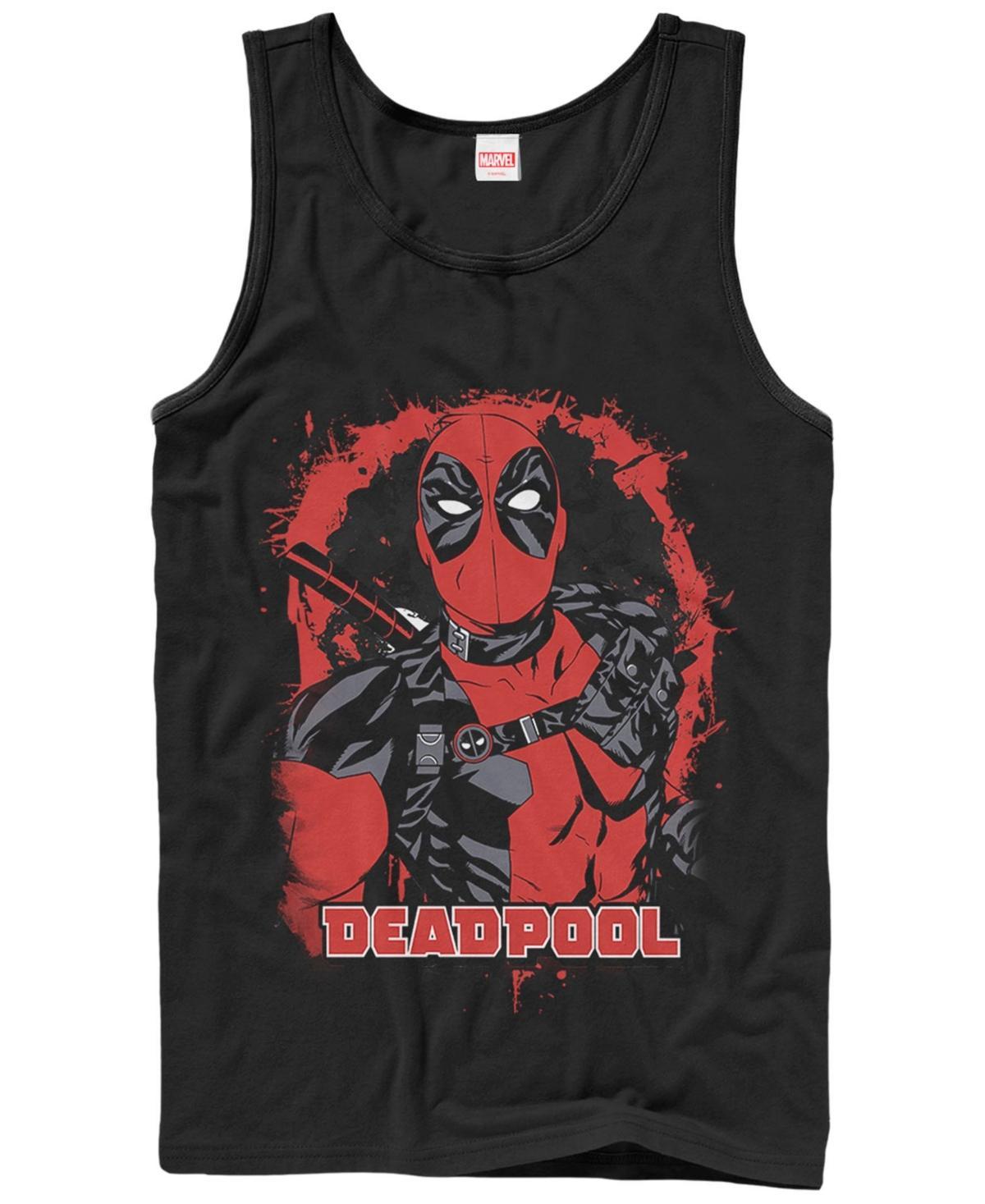 Mens Marvel Deadpool Cartoon Poster Graphic Tank Product Image