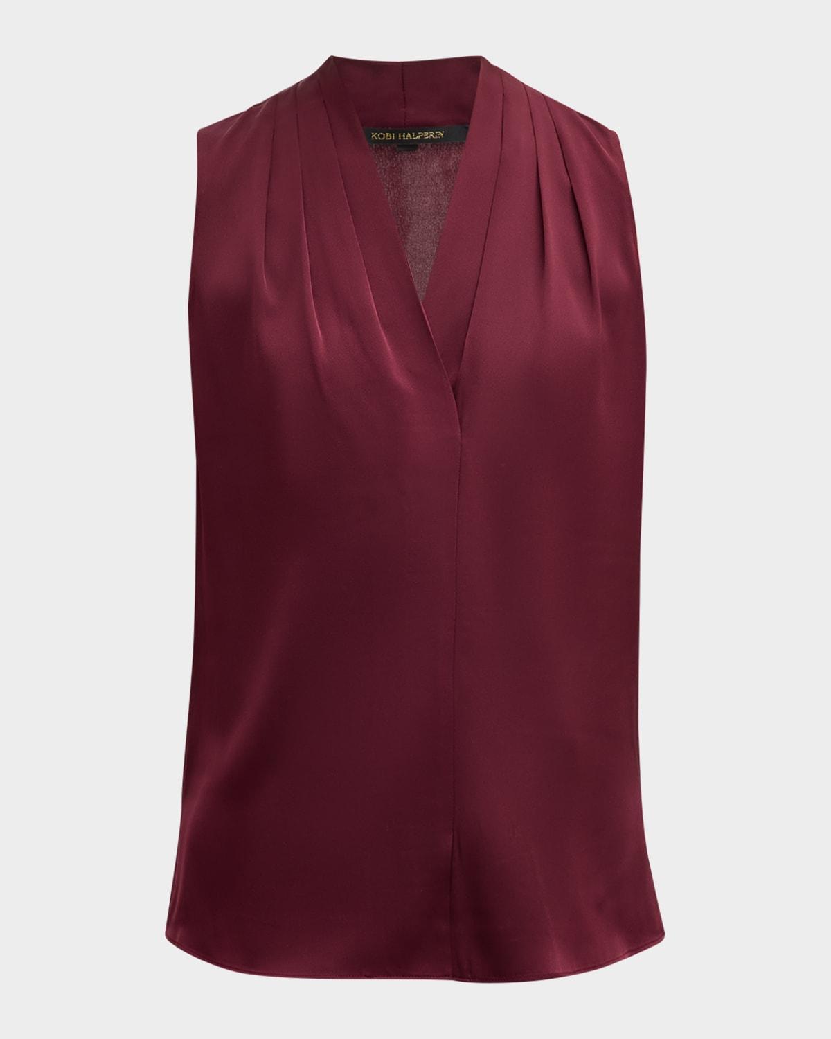 Mila Silk-Stretch Sleeveless Top Product Image