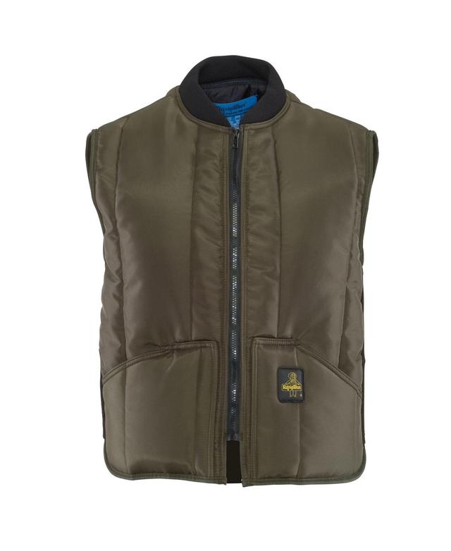 RefrigiWear Mens Iron-Tuff Water-Resistant Insulated Vest -50F Cold Protection - Sage Product Image