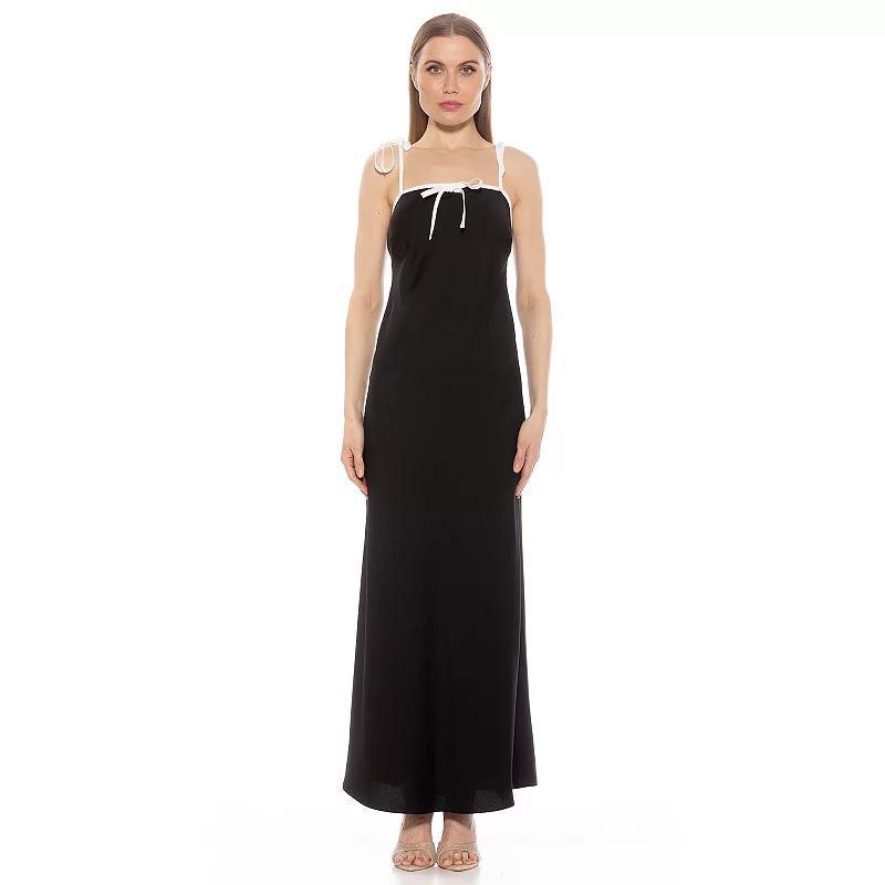 Womens ALEXIA ADMOR Alden Maxi Dress With Tie Strap Detail Product Image