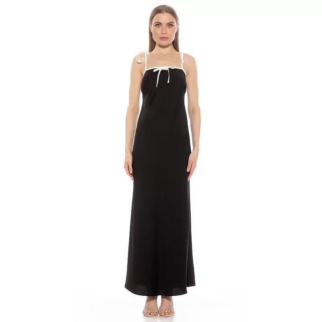 Womens ALEXIA ADMOR Alden Maxi Dress With Tie Strap Detail Product Image