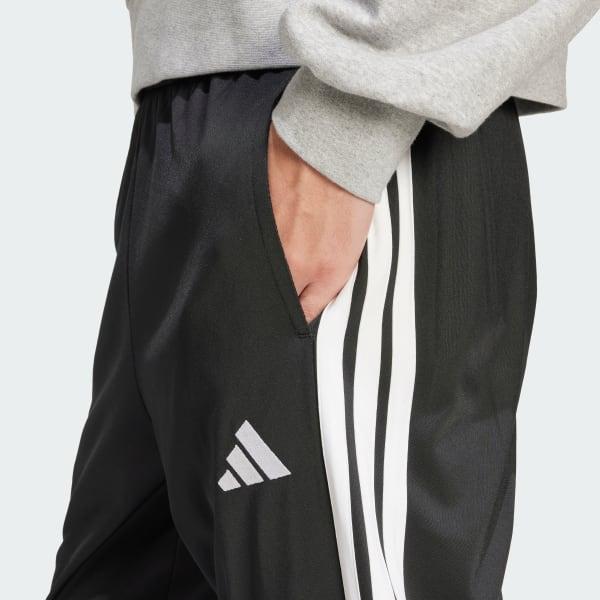 adidas 3-Stripes Tricot Regular Tapered Track Pants Black 2XL Mens Product Image