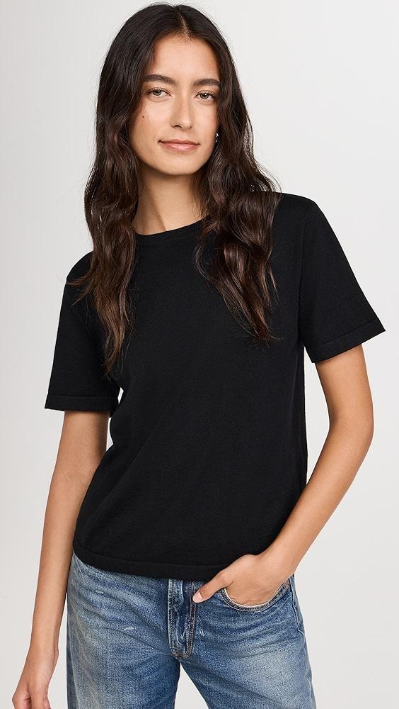 RAILS Cotton Cashmere Short Sleeve Crew Tee | Shopbop Product Image