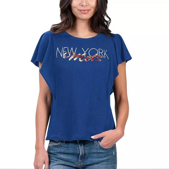 Womens G-III 4Her by Carl Banks Royal New York Mets Crowd Wave T-Shirt Product Image