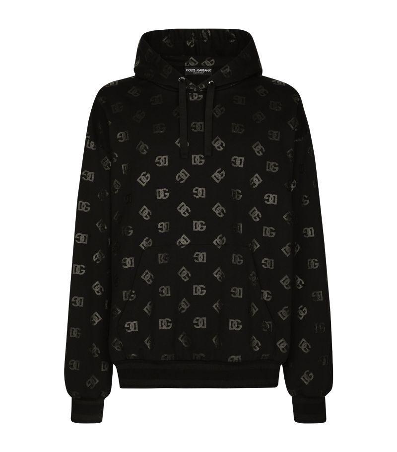 Logo-monogram-print Hoodie In Black Product Image