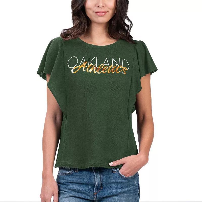 Womens G-III 4Her by Carl Banks Oakland Athletics Crowd Wave T-Shirt Product Image