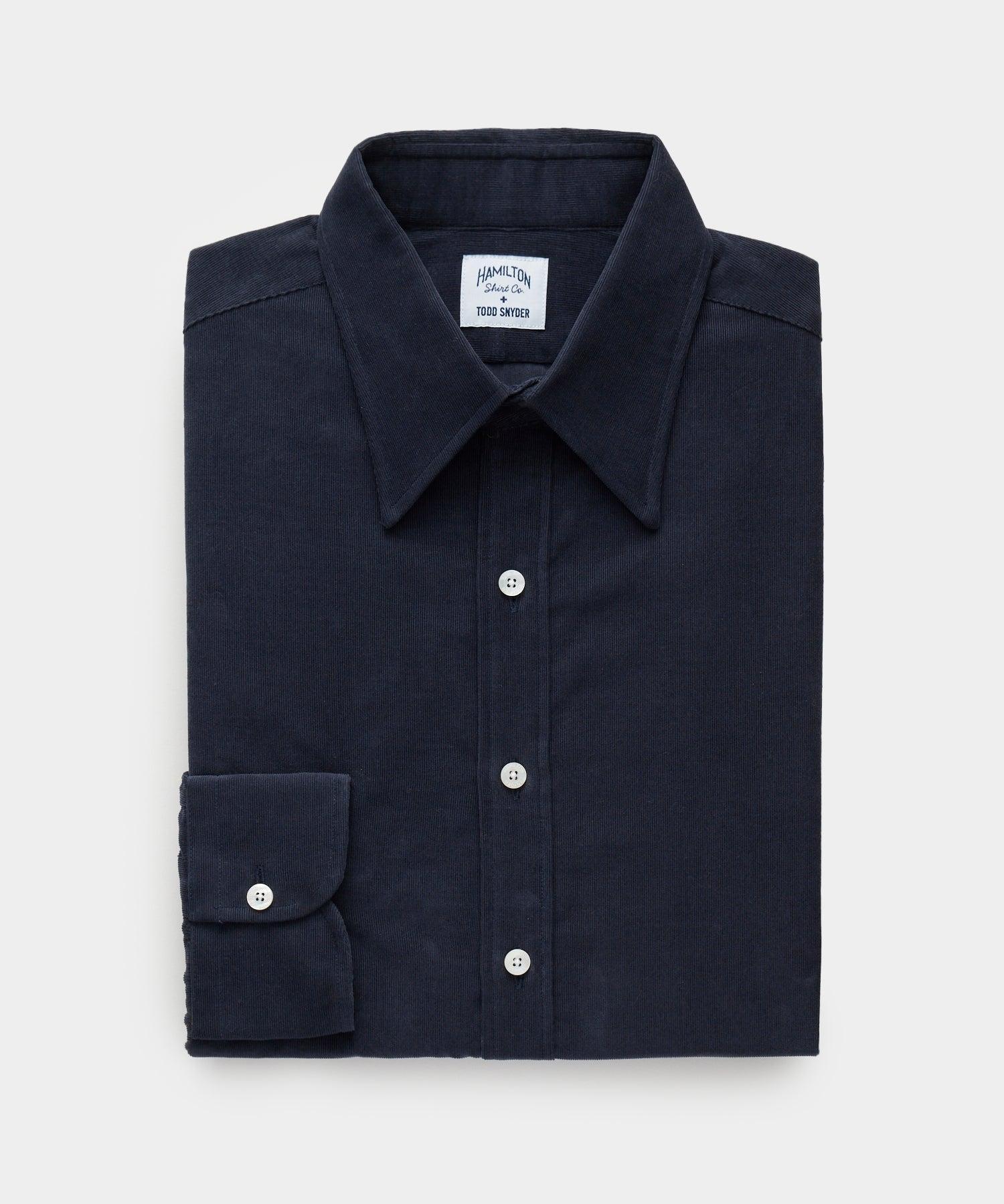 Hamilton + Todd Snyder Corduroy Long Point Collar Dress Shirt Product Image