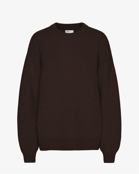 Oversized Merino Wool Crew - Navy Blue product image