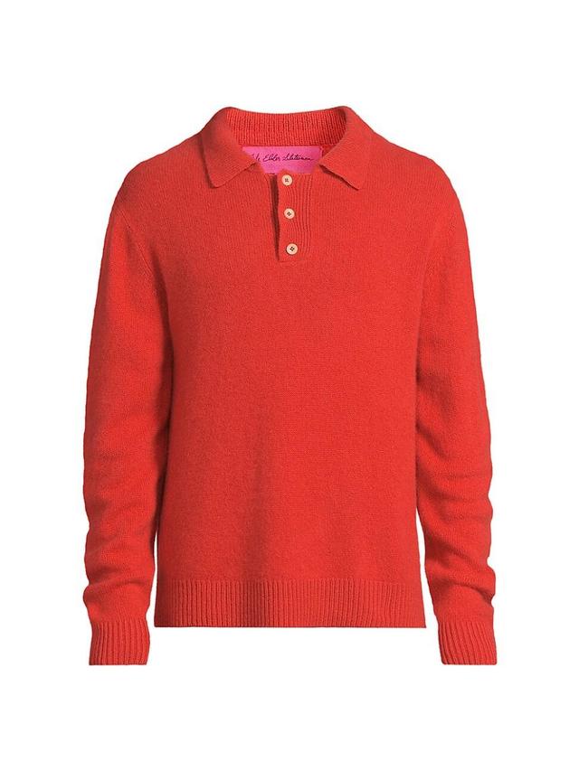 Mens Heavy Cashmere Rugby Sweater Product Image