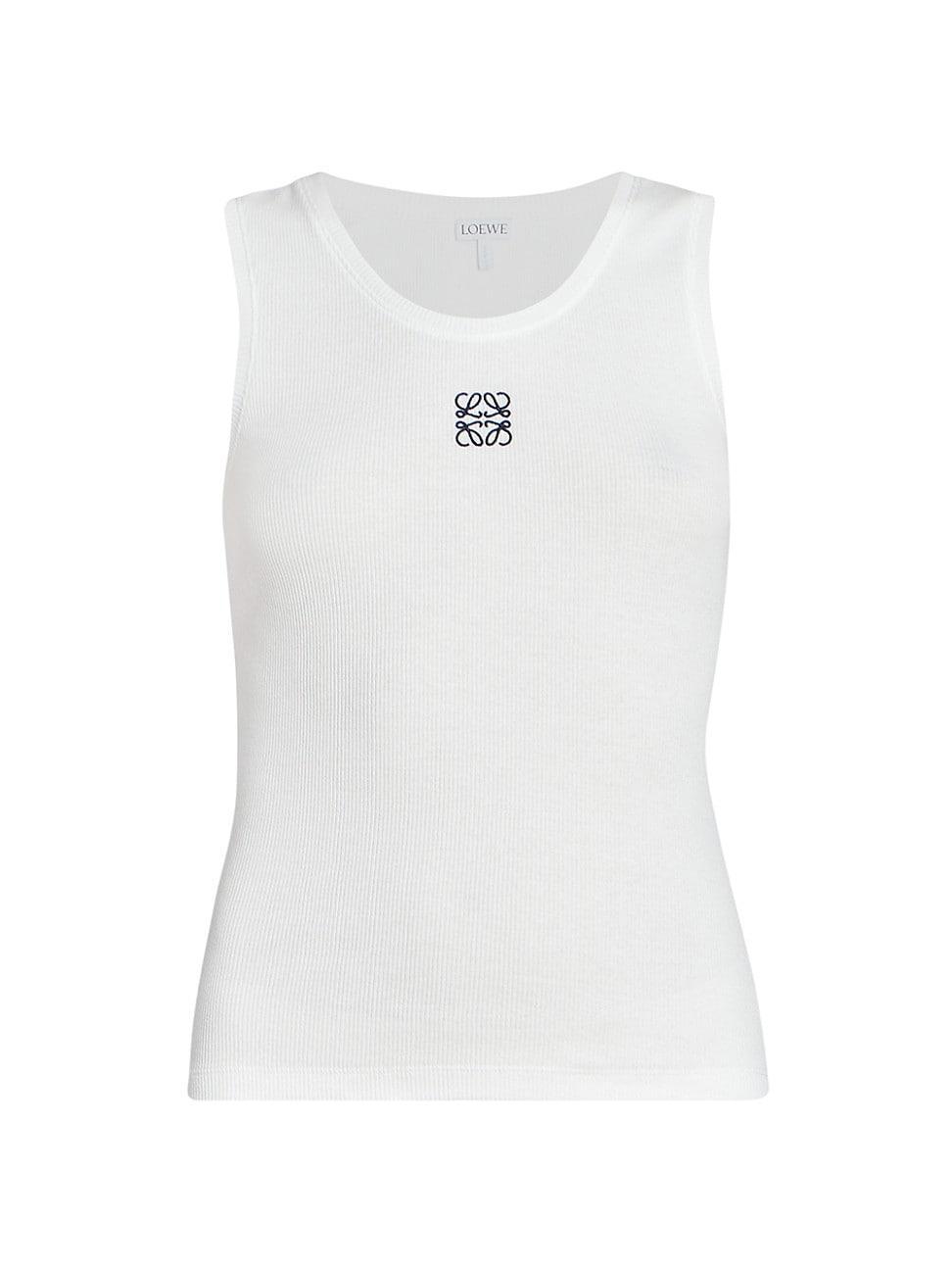 Womens Anagram Rib-Knit Tank Product Image