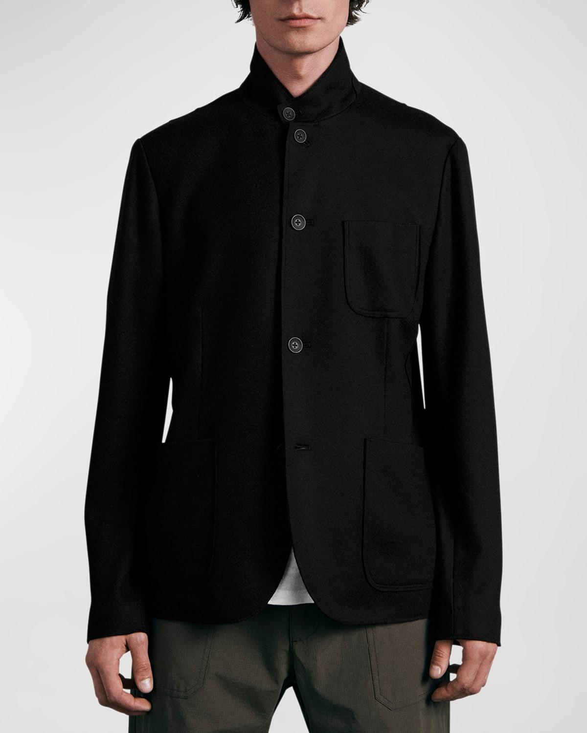 Rag & Bone Men's Wool Prospect Blazer Cardigan - Size: X-SMALL - BLACK Product Image